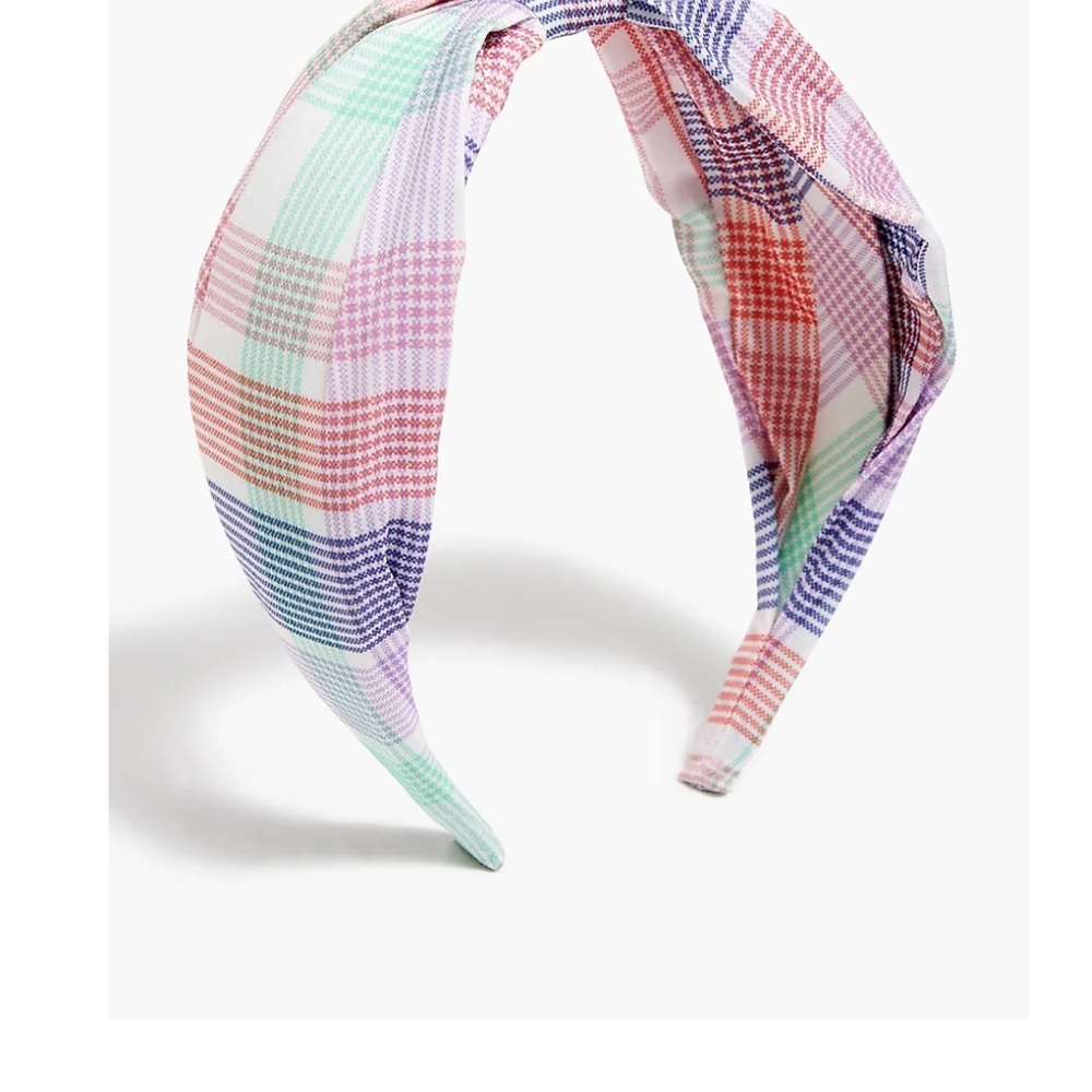 J. Crew Pastel Plaid Headband